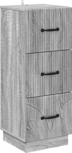 vidaXL Skuffeskap Grå sonoma 33 x 34,5 x 87 cm Konstruert tre vidaXL Skuffeskap Grå sonoma 33 x 34,5 x 87 cm Konstruert tre