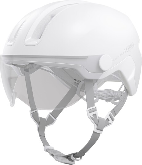 ABUS HUD Y ACE sykkelhjelm LED Pure White ABUS HUD Y ACE sykkelhjelm LED Pure White