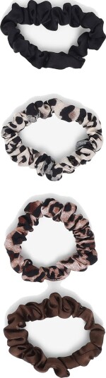 Mango Teen Pack Of 4 Matching Hair Ties BROWN One Size