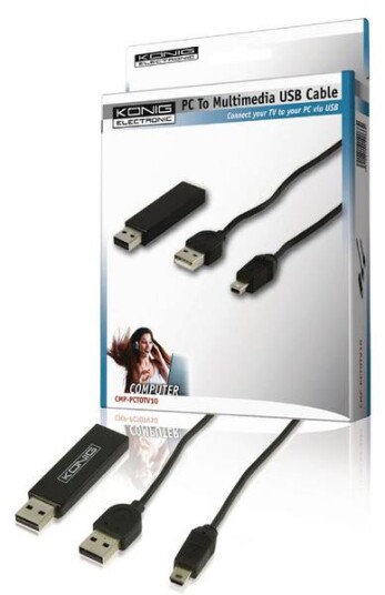 Omvender Boks fra USB A hane - USB A hane