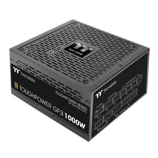 Thermaltake Toughpower GF3 1000W Gold modulær - PCIe 5.0 - ATX 3.0 - 10 års garanti Thermaltake Toughpower GF3 1000W Gold modulær - PCIe 5.0 - ATX 3.0 - 10 års garanti