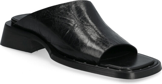 MIISTA Alendra Black Asymmetric Sandals Black 40 MIISTA Alendra Black Asymmetric Sandals Black 40