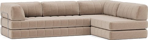 CozyPad L formet sovesofa med armlener B 6002756