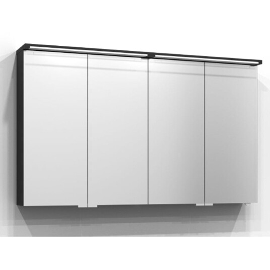 Svedbergs Skuru Speilskap med Servantlys 120cm / Svart ask Ja Svedbergs Skuru Speilskap med Servantlys 120cm / Svart ask Ja