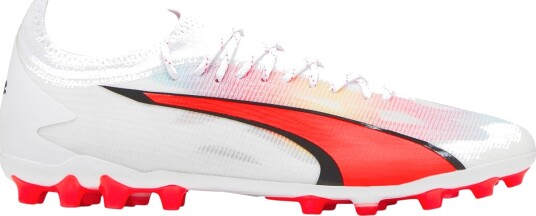 PUMA Ultra Ultimate FG/MG Fotballsko Hvit/Rød 42