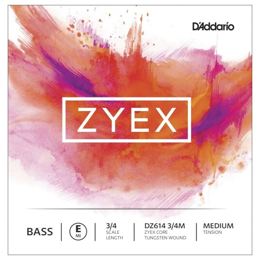 DAddario Zyex Double Bass E String 3/4 Size Medium DAddario Zyex Double Bass E String 3/4 Size Medium
