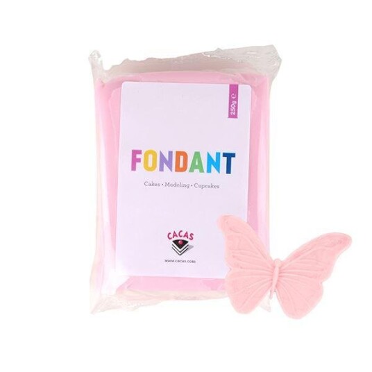 Cacas - Fondant 250g babyrosa Cacas - Fondant 250g babyrosa
