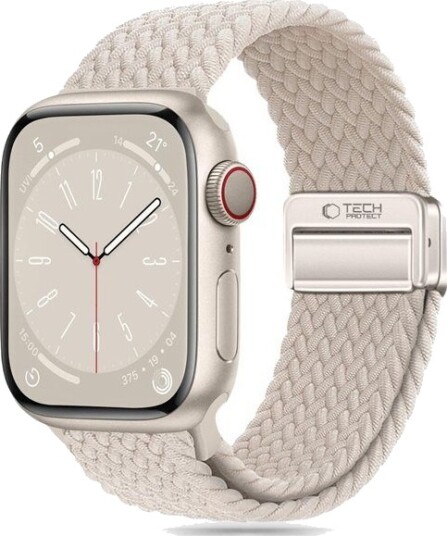 Tech Protect Nylonmag Rem til Apple Watch 42/44/45/49mm Beige Tech Protect Nylonmag Rem til Apple Watch 42/44/45/49mm Beige