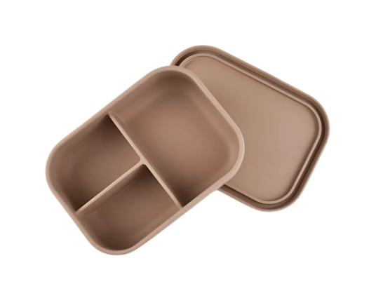 Snoggen Matboks I Silikon Med 3 Rom Beige