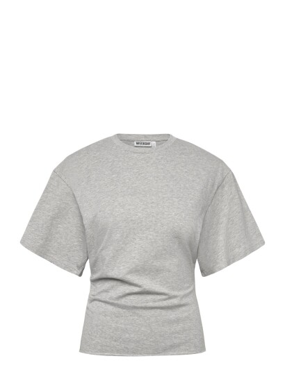 Weekday Draped Fitted T Shirt Grey XL Weekday Draped Fitted T Shirt Grey XL