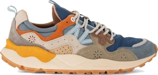 Flower Mountain Yamano 3 Suede/Nylon Sneaker Blue Mix
