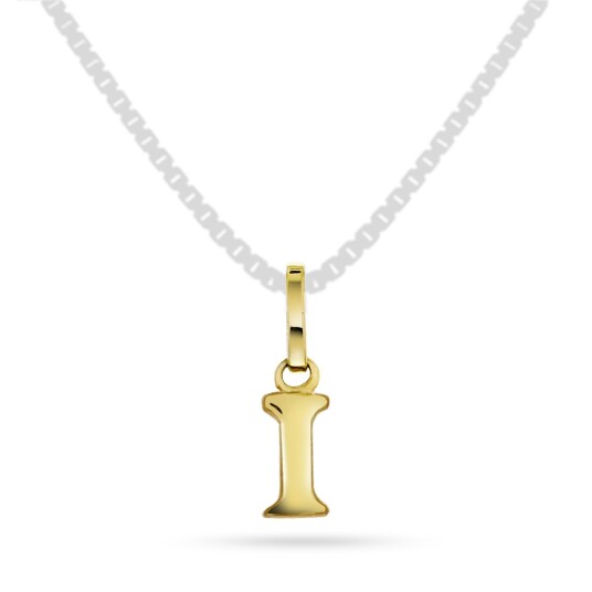 Pan Jewelry, Anheng i 585 gult gull bokstav I Pan Jewelry, Anheng i 585 gult gull bokstav I
