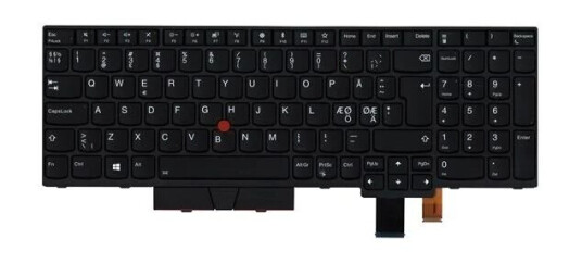 Lenovo Chicony TACBL-106DN - Brbart tastatur - til utskifting - Nordisk - Svart