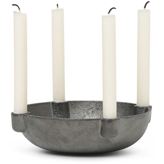 Ferm Living Bowl Telysholder 15 cm Black brass Ferm Living Bowl Telysholder 15 cm Black brass