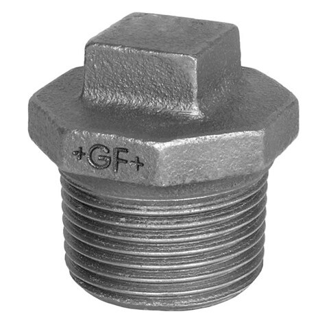 Georg-Fischer Plug beaded black 1/4 Georg-Fischer Plug beaded black 1/4