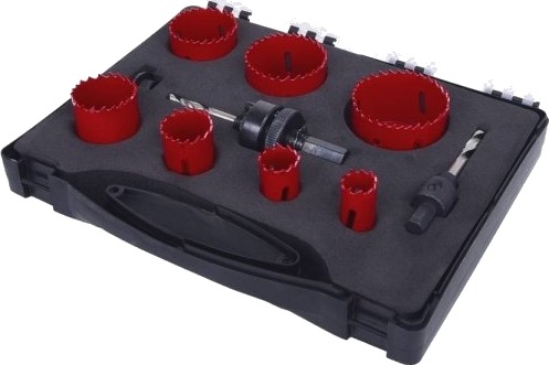 Ks Tools Sanitær Hullsagsett, 9 Stk. (129.5575) Ks Tools Sanitær Hullsagsett, 9 Stk. (129.5575)