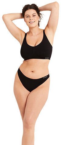 Boody Full Bust Wireless Bras Sort   Str. S