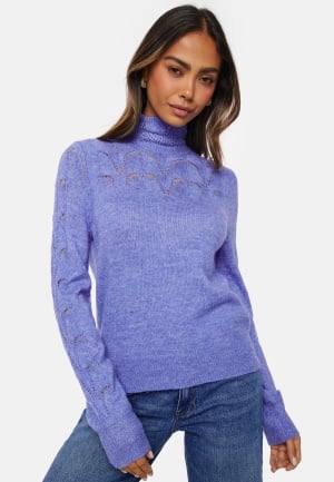 Object Collectors Item Pivi L/S High Neck Knit Pullover Persian Jewel Melang L