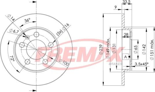 Bremseskive FREMAX BD-5311