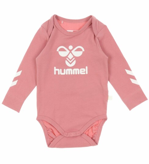 Hummel Body I/e hmlMarie Dusty Rose m. Logo 74 Langermet Body Rosa Hummel Body I/e hmlMarie Dusty Rose m. Logo 74 Langermet Body Rosa