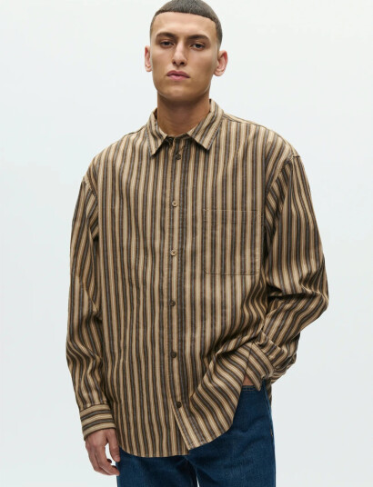 WOOD WOOD Wwcarter Shirt 25200 Brown M