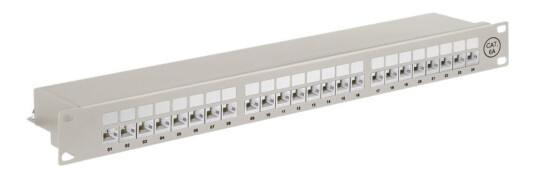 Goobay Koblingspanel Cat 6A Stp Rj-45 X 24 Grå 1U 19"