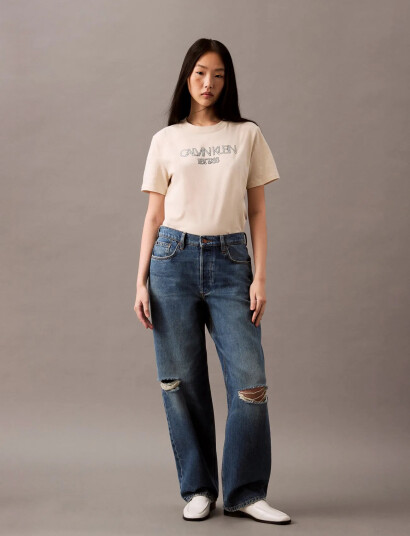 Calvin Klein Jeans 90S Loose Vintage River Destroye - Blue - 29