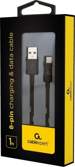 Cablexpert Lightning Kabel Usb Hann Til Lightning Hann 1 M Svart