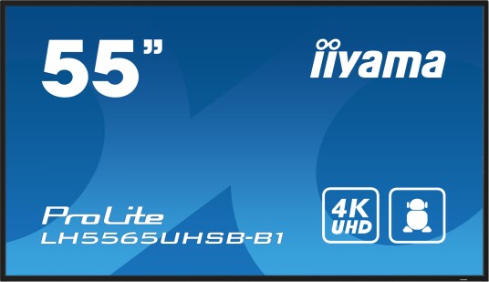 IIYAMA ProLite 55" UHD IPS Skjerm 3840x2160 med Android
