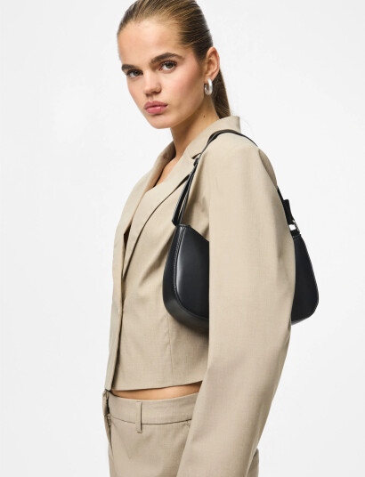 Pieces Pcaluana Shoulder Bag Noos  Wb Pu Black ONE SIZE