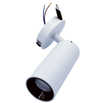 LEDlife 12W dimbar hvit downlight spot - Hull: Ø5,5 cm, Mål: Ø5,2 cm, RA 90, 230V - Dimbar : Dimbar, Farge på huset : Hvit, Kulør : Varm, Spredning : 38°