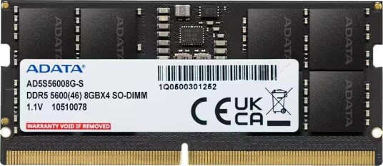 ADATA 8GB DDR5 5600MHz SO-DIMM RAM for Laptop