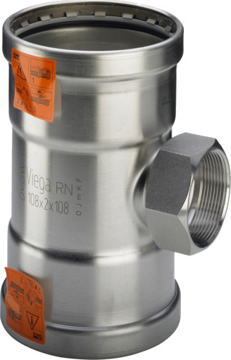 64,0 x 3/4" x 64,0 mm Sanpress Inox T-stykke