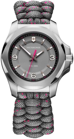 Victorinox Dameklokke 241920 I.N.O.X Grå/Tekstil Ø37 mm Victorinox Dameklokke 241920 I.N.O.X Grå/Tekstil Ø37 mm