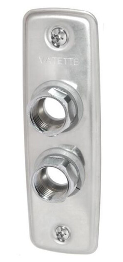 Vatette 8550650 Veggskive 2-hulls, 15 mm