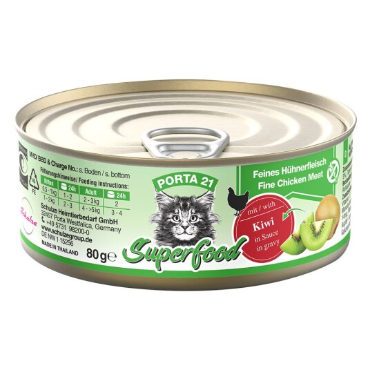 Porta 21 Superfood 6 X 80 G – Kylling Med Kiwi