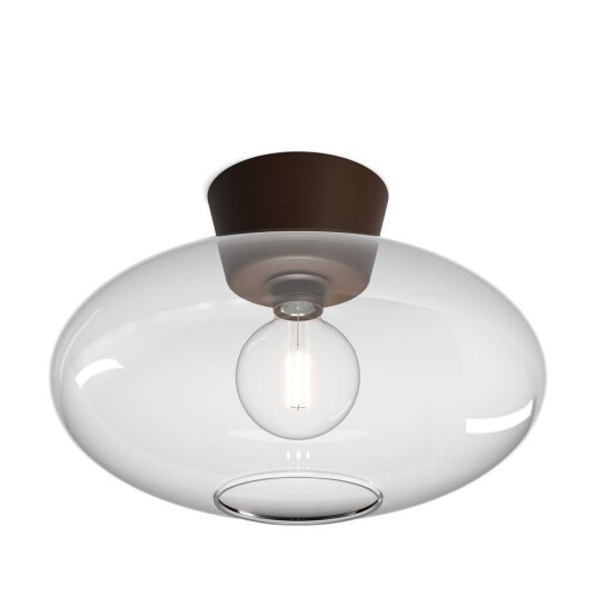 Belid - Bullo Taklampe XL Ø38 Oxid/Clear