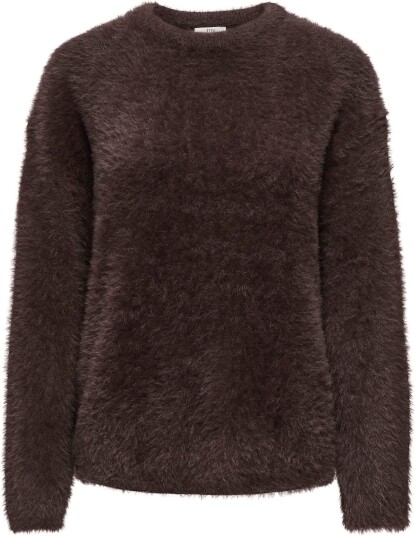 JDY Jdyprime Jayla L/S On Pullover Knt Noos   Brown   XS