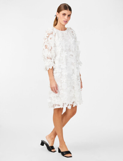 YAS Yastrea 3/4 Dress - Show - White - 34 YAS Yastrea 3/4 Dress - Show - White - 34