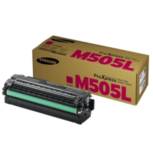 Samsung CLT-M505L Tonerkassett magenta 3.500 sider Samsung CLT-M505L Tonerkassett magenta 3.500 sider