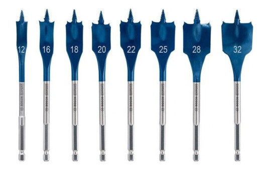 Bosch Expert SelfCut Speed Drill Set 12/16/18/20/22/25/28/32 mm 8-Piece Bosch Expert SelfCut Speed Drill Set 12/16/18/20/22/25/28/32 mm 8-Piece