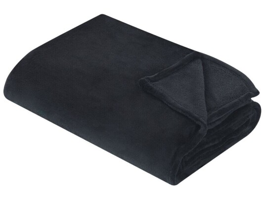 Beliani Pledd 200 X 220 Cm Svart Bayburt