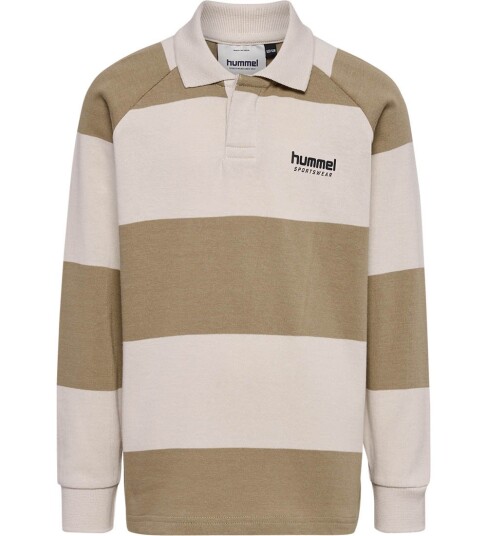 Hummel Loose Striped Polo til barn cornstalk 122/128 Hummel Loose Striped Polo til barn cornstalk 122/128