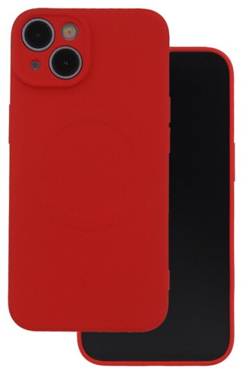 TelForceOne Simple Color Mag-deksel til iPhone 15 Pro Max - 6.7tm - Rød