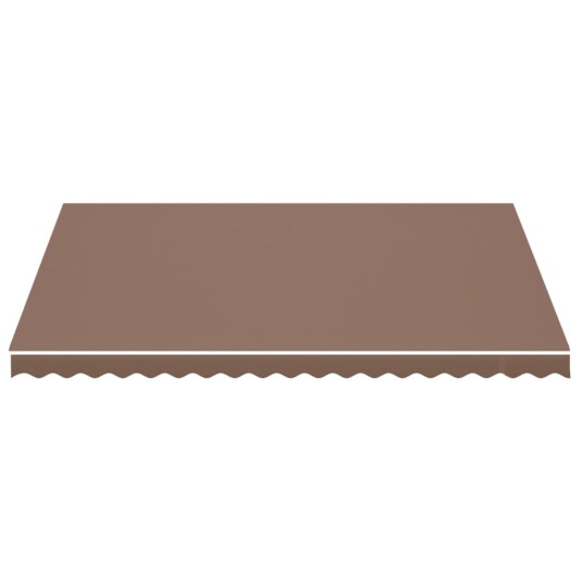 vidaXL Erstatningsduk for markise brun 4,5x3,5 m