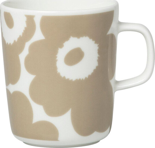 Marimekko Unikko kopp 25 cl Hvit-beige Marimekko Unikko kopp 25 cl Hvit-beige