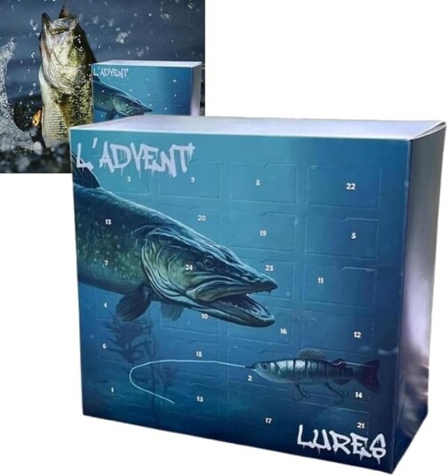 Julefiske adventskalender 2026 for voksne med sluk S