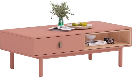 Sofabord HOME4YOU Iris 120x60x40 cm Rosa - rosa