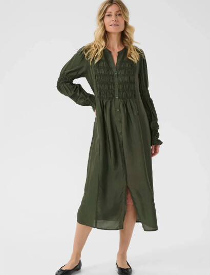 Cream Crhenva Shirt Dress - Green - 46 Cream Crhenva Shirt Dress - Green - 46