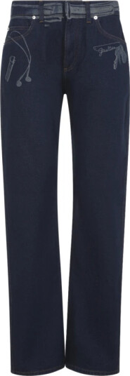 Jean Paul Gaultier Dame Jeans Blå W27,